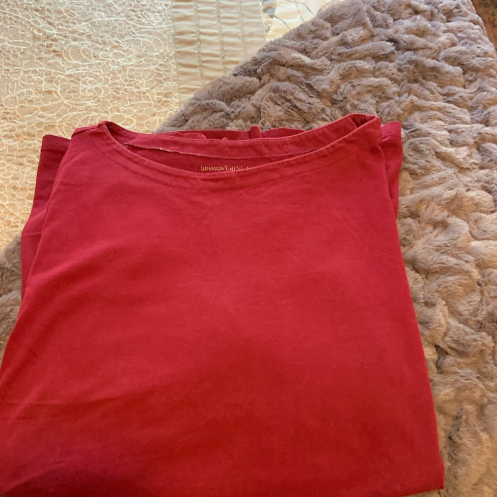 Red Long Sleeve Top